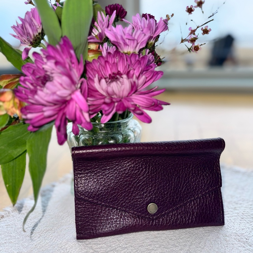 Portland Leather Plum Wallet